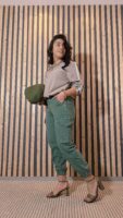 CARGO BOTONES ,VERDE