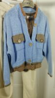CARDIGAN HILO AZUL