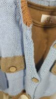 CARDIGAN HILO AZUL