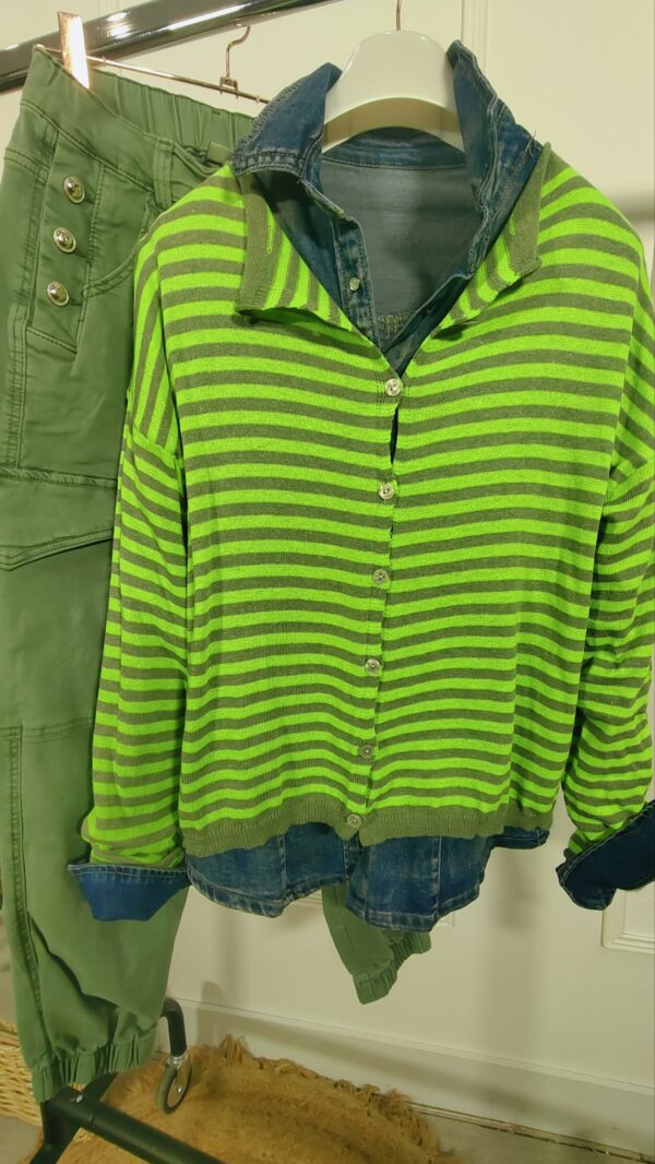 CARDIGAN HILO FLUOR