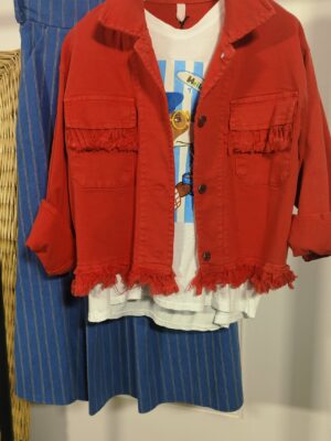 CAZADORA FLECO ROJO