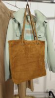 BOLSO PIEL SERRAJE CAMEL