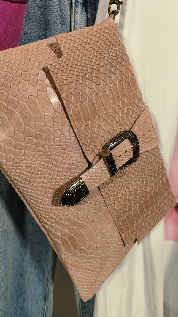 BANDOLERA PIEL SERPIENTE